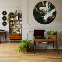 Emerald Tsuru – Tapeta Koło Standard