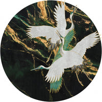 Emerald Tsuru – Tapeta Koło Standard