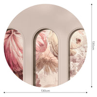 Libra Beige Harmony Earth – Tapeta Koło Standard