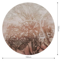 Rust Ombre Flower – Tapeta Koło Standard