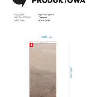 Tiramisu winyl na siatce 100x281