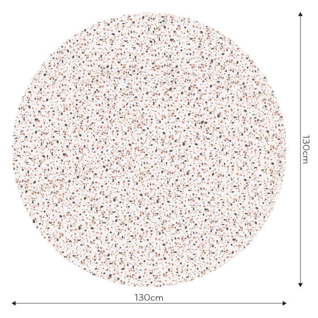 Terrazzo Rust – Tapeta Koło Standard