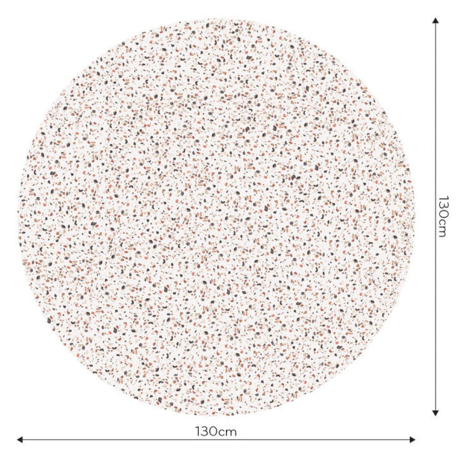 Terrazzo Rust – Tapeta Koło Standard