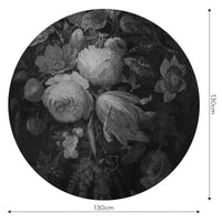 Boudoir Grey – Tapeta Koło Standard