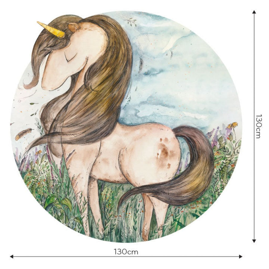 Wild Unicorn II – Tapeta Koło Standard