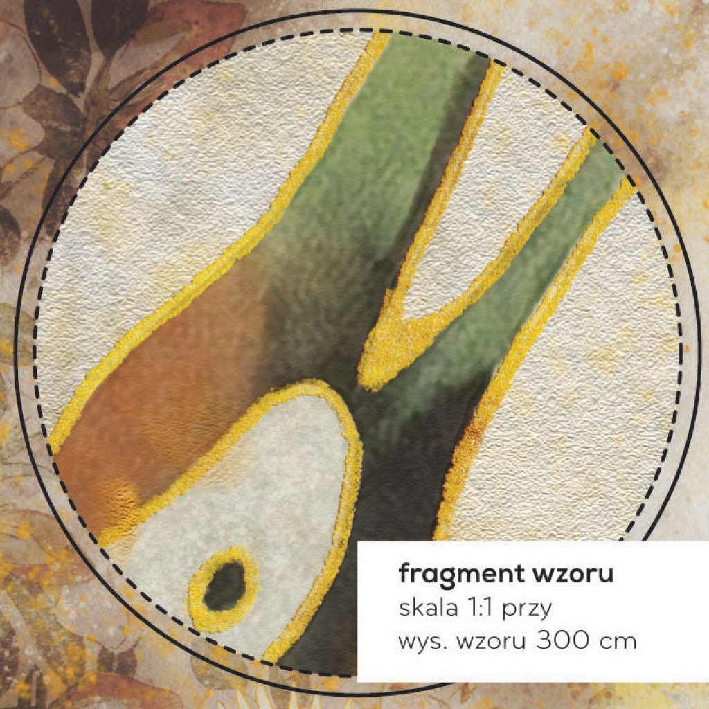 Beige Tsuru – Tapeta na wymiar