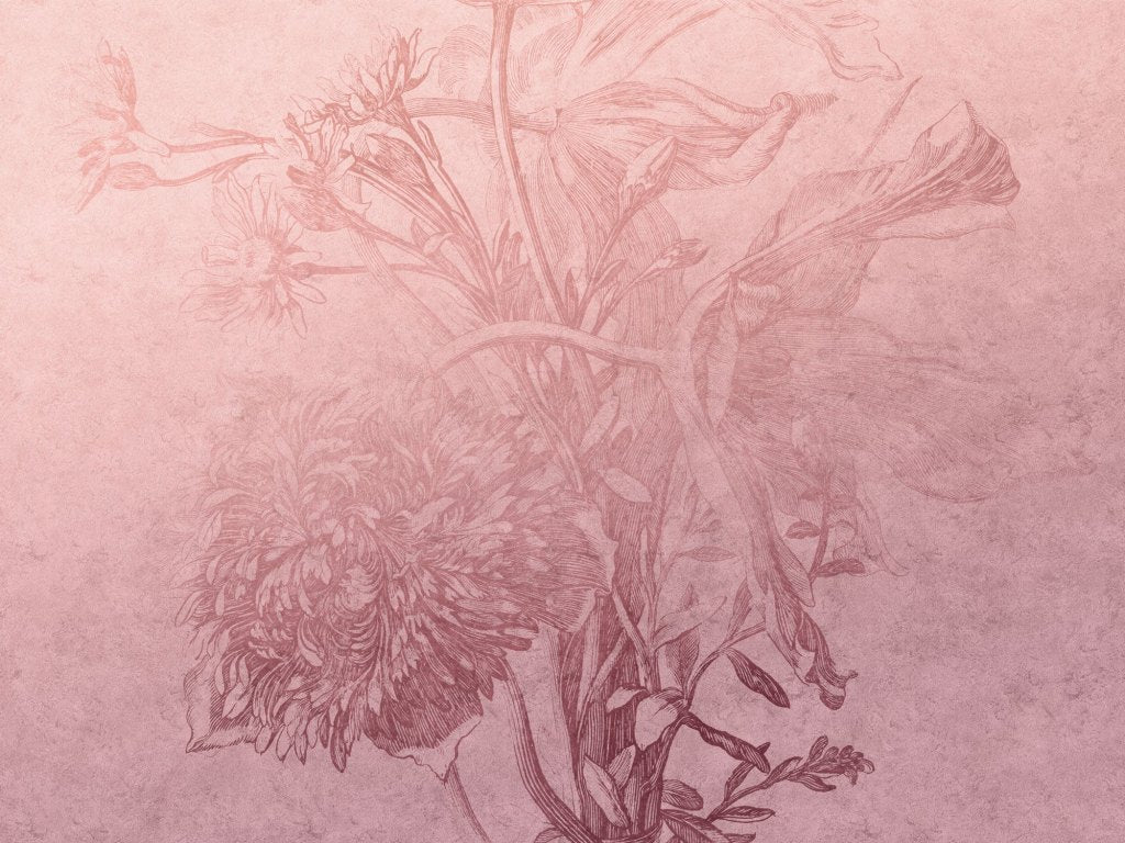 Blossom Ombre Flower – Tapeta na wymiar