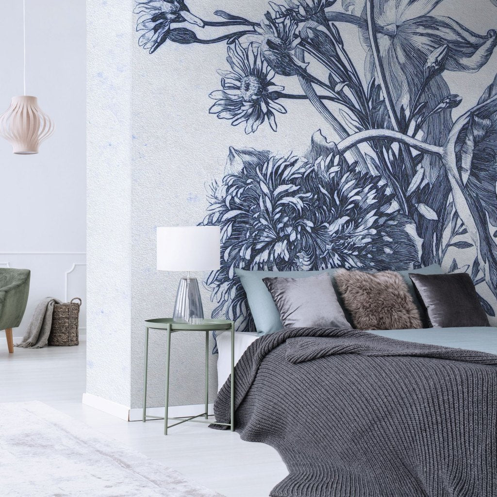 Blue Flower – Tapeta na wymiar