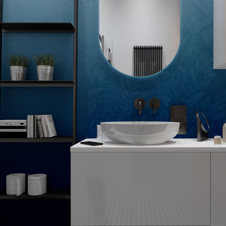 Blue Ombre Flower – Tapeta na wymiar