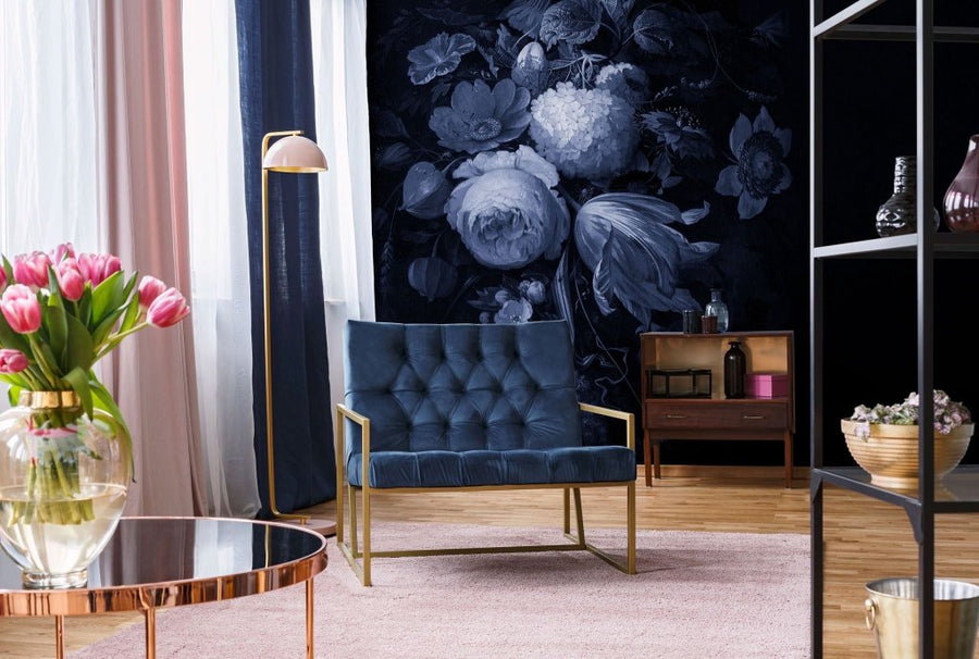 Boudoir Navy – Tapeta na wymiar