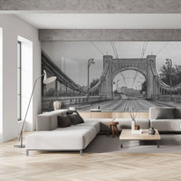 Bridge B&W – Tapeta na wymiar