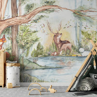 Deer Friends – Tapeta na wymiar