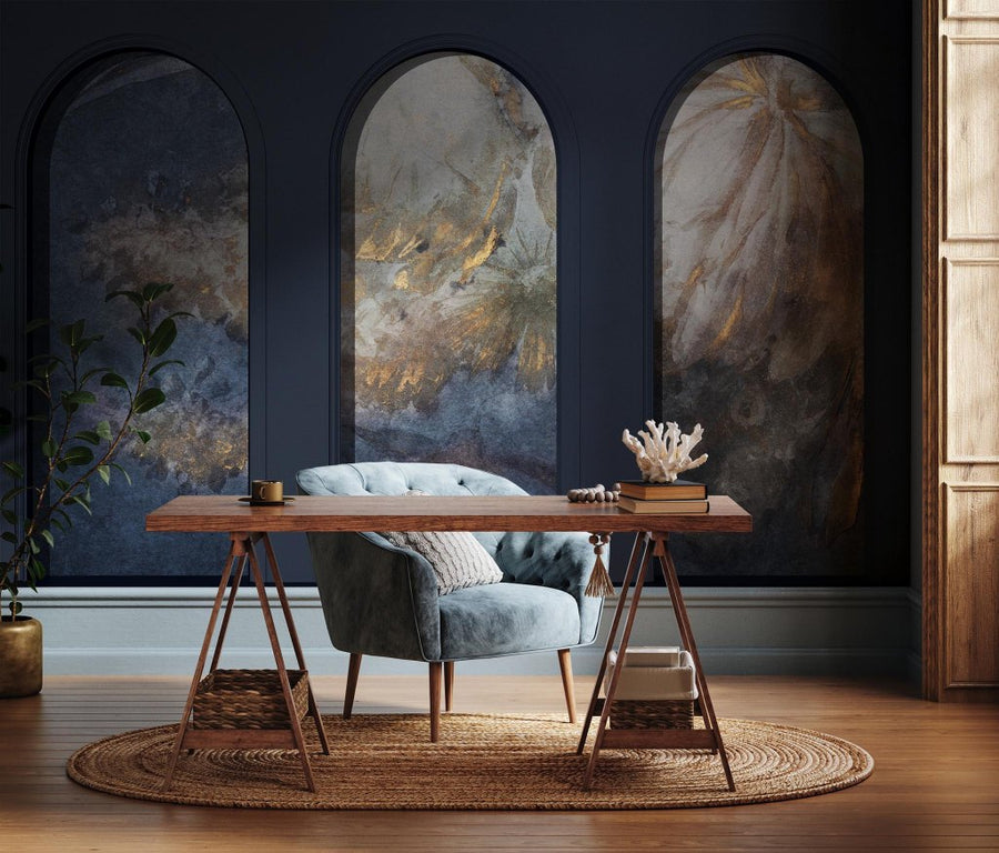 Libra Graphite Harmony Blue – Tapeta na wymiar