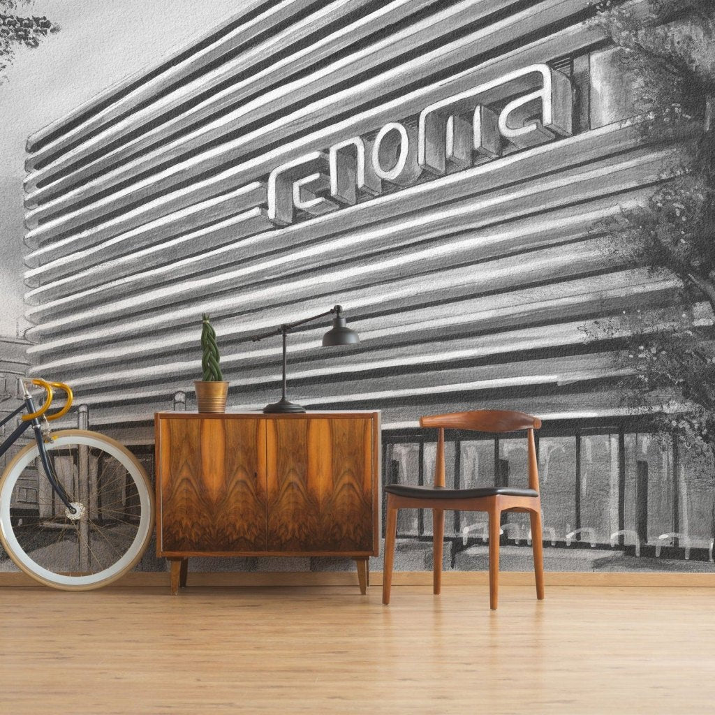 Mall B&W – Tapeta na wymiar