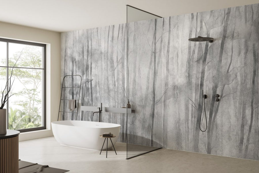 Mori Grey – Tapeta na wymiar