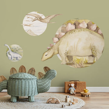 Dino Story 1 – Tapeta Koło Standard