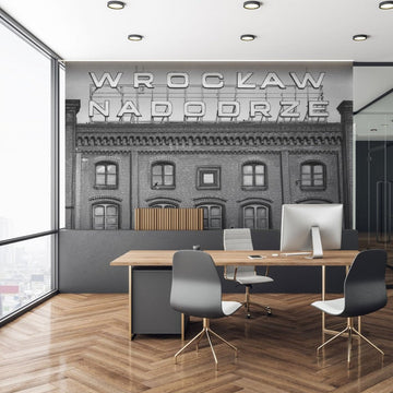 Station B&W – Tapeta na wymiar