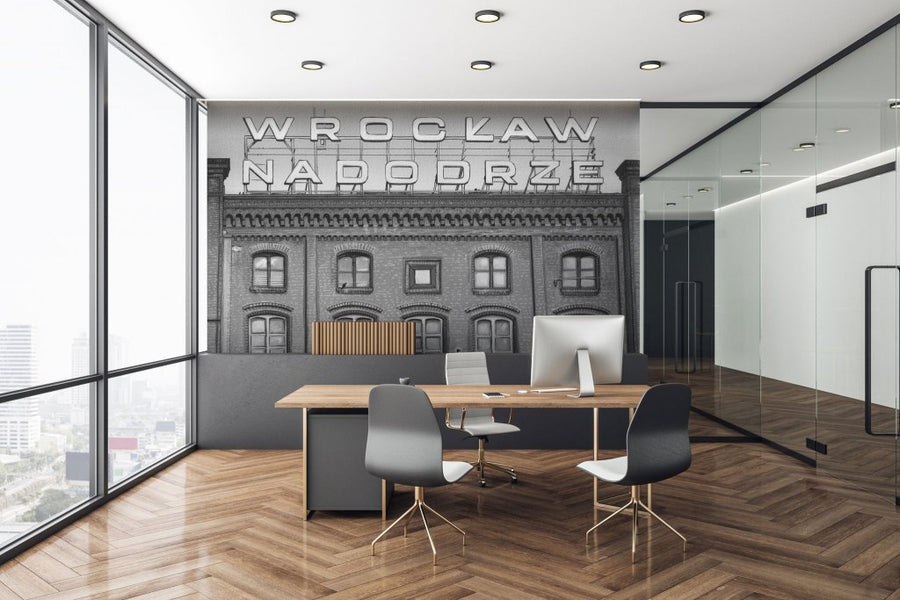 Station B&W – Tapeta na wymiar