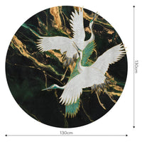 Emerald Tsuru – Tapeta Koło Standard