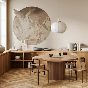 Ajaja Beige – Tapeta Koło Standard