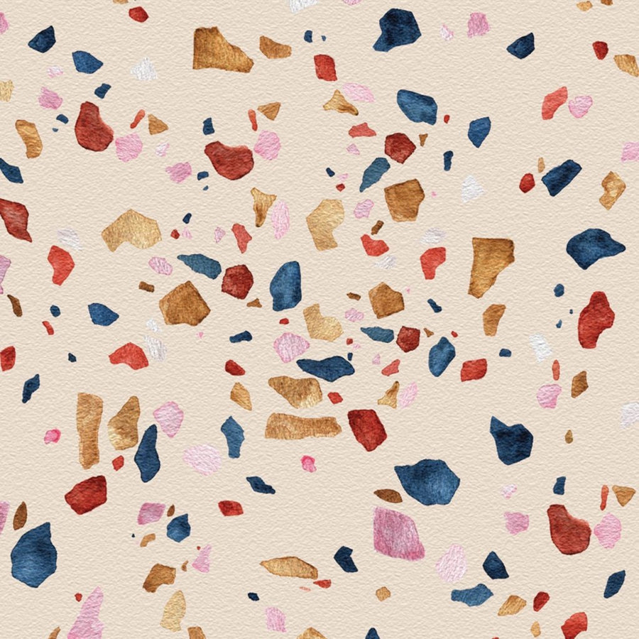 Terrazzo Pink – Tapeta na wymiar