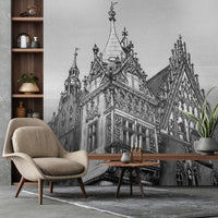 Town hall B&W – Tapeta na wymiar