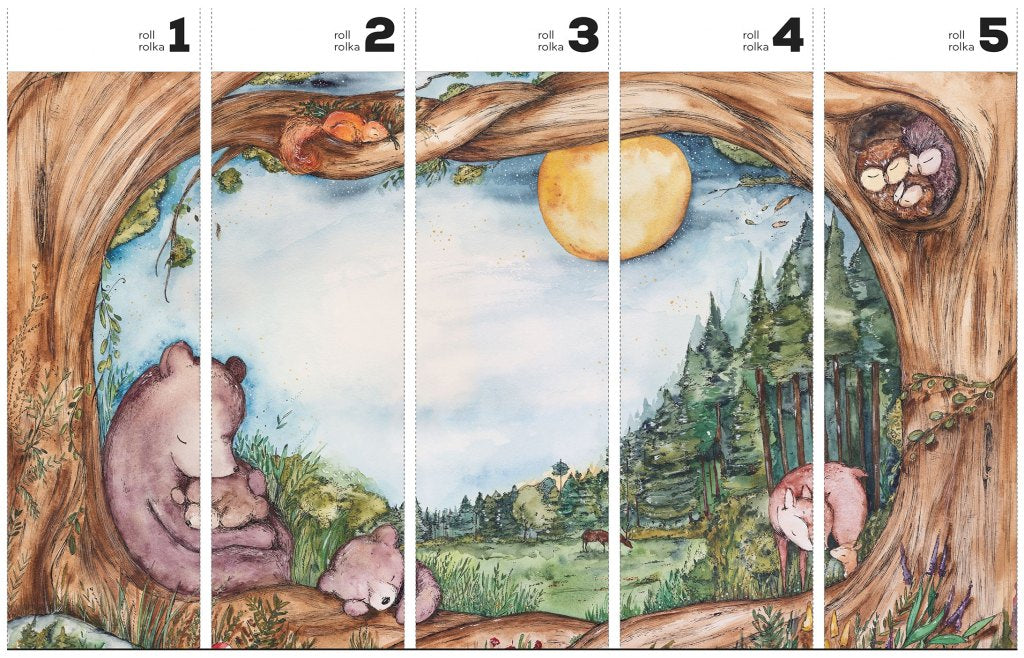 Bears Family – Tapeta w rolkach