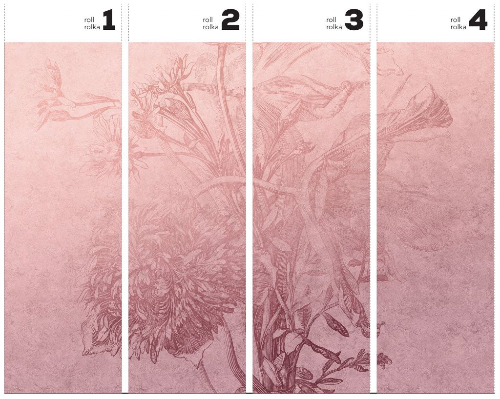 Blossom Ombre Flower – Tapeta w rolkach