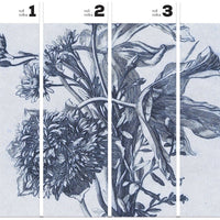 Blue Flower – Tapeta w rolkach