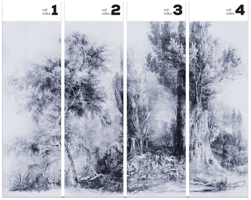 Calm Blue – Tapeta w rolkach