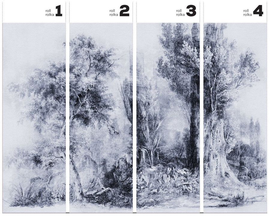 Calm Blue – Tapeta w rolkach