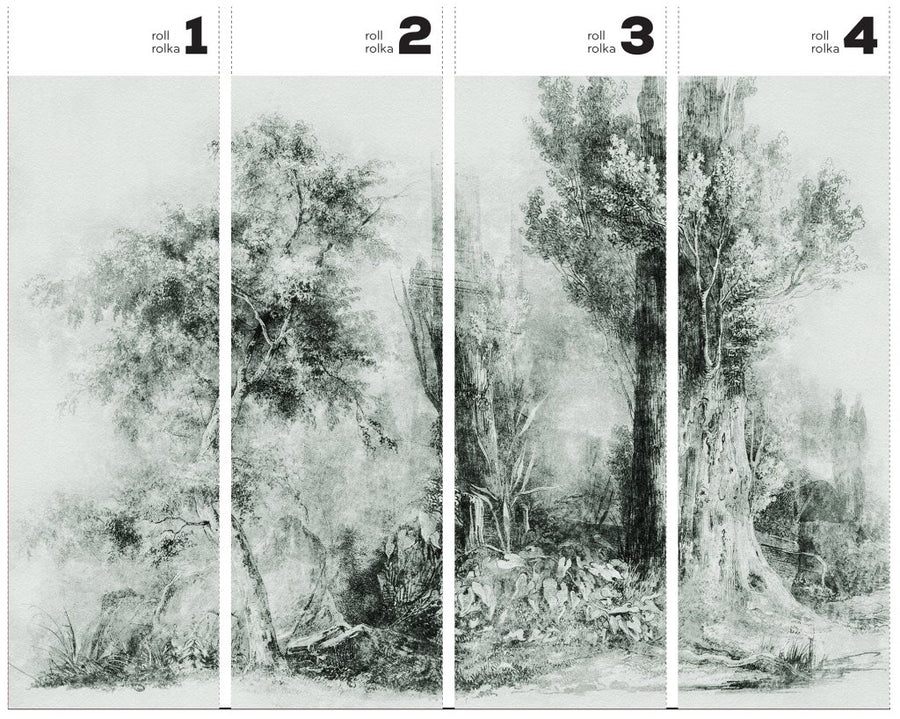 Calm Green – Tapeta w rolkach