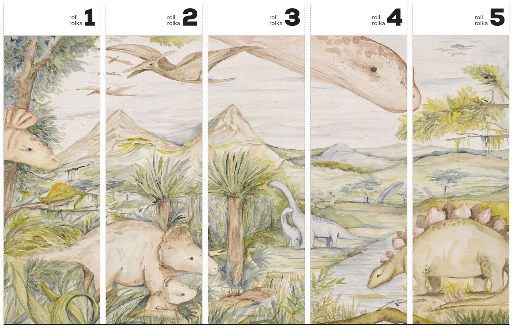 Dino Story – Tapeta w rolkach