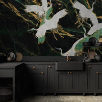 Emerald Tsuru – Tapeta w rolkach