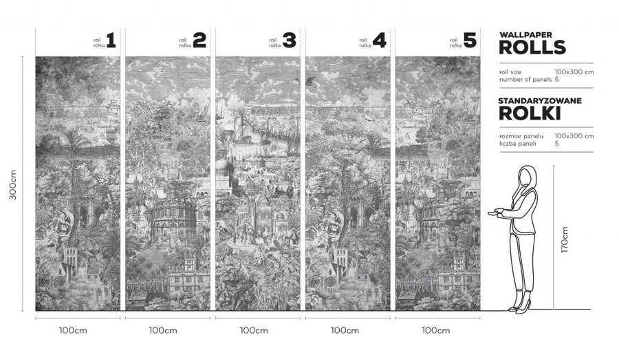 Gulliver Grey – Tapeta w rolkach