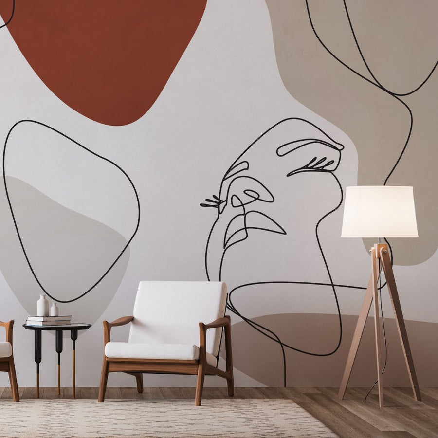 Layla Taupe – Tapeta w rolkach