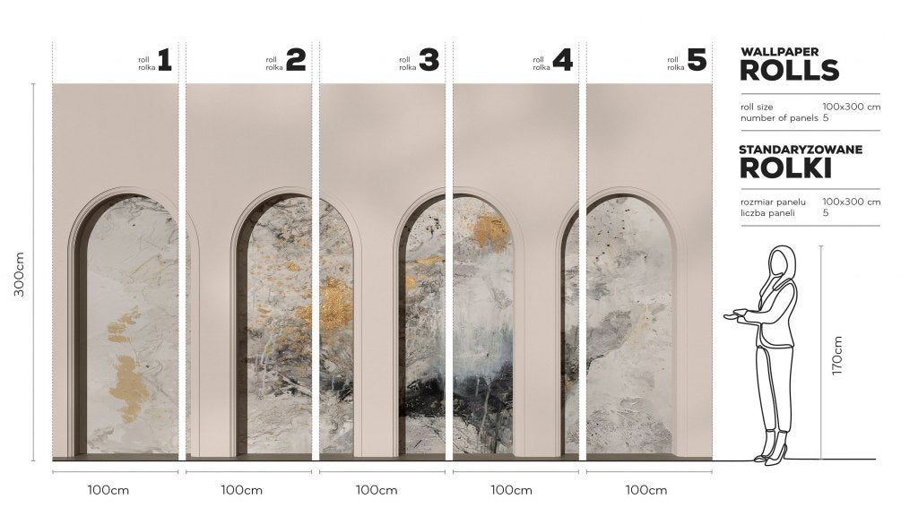 Libra Beige Fog – Tapeta w rolkach