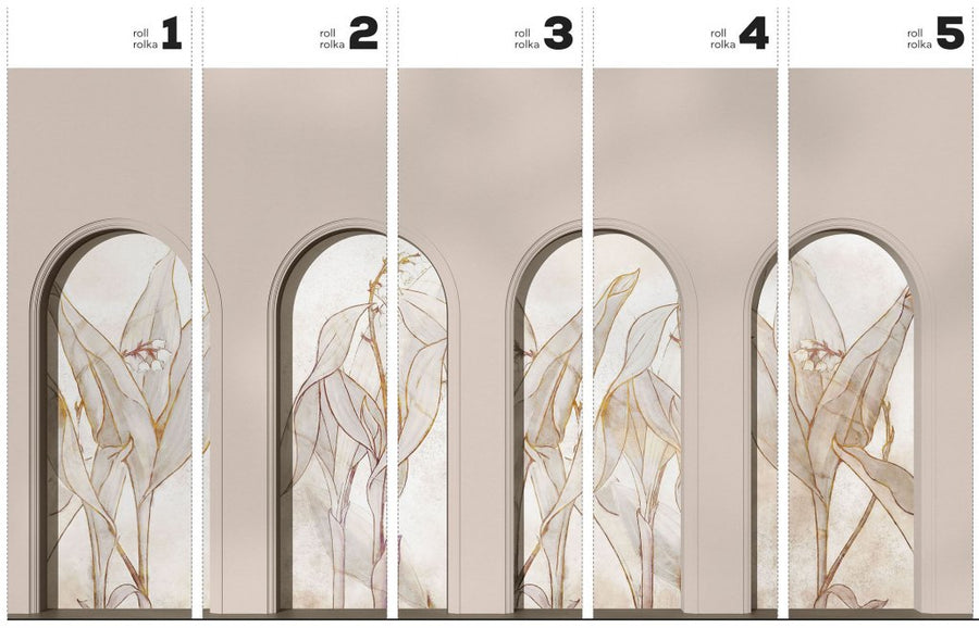 Libra Beige Lirio – Tapeta w rolkach