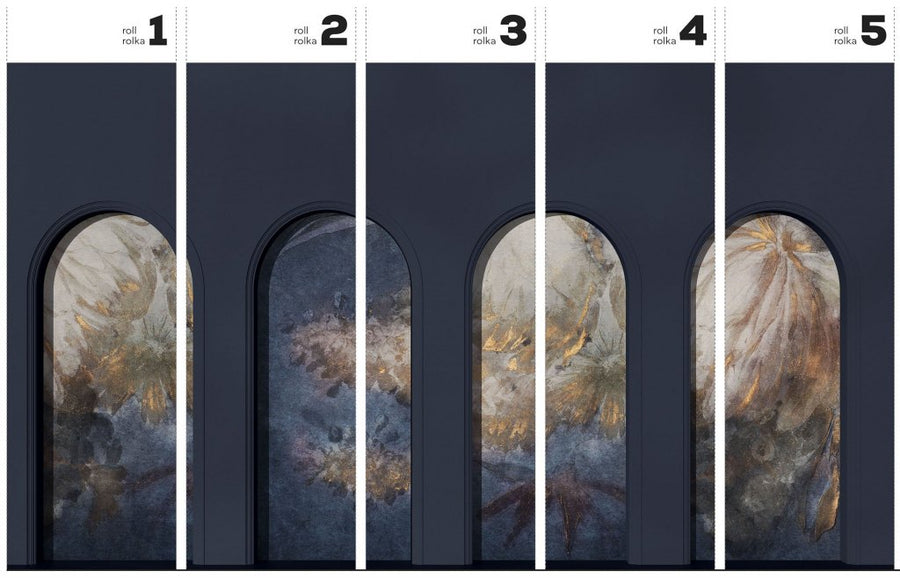 Libra Graphite Harmony Blue – Tapeta w rolkach