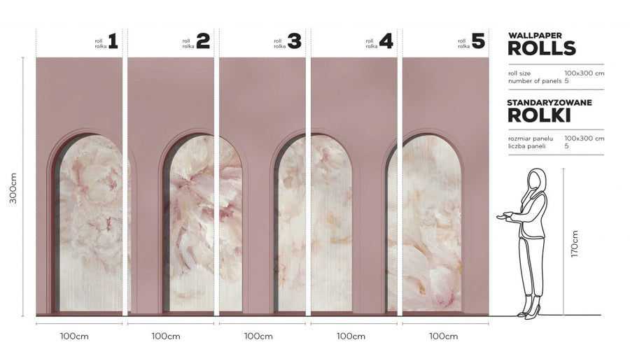 Libra Pink Prosecco – Tapeta w rolkach