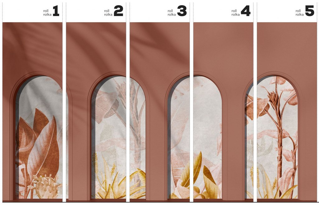 Libra Rainforest Rust – Tapeta w rolkach