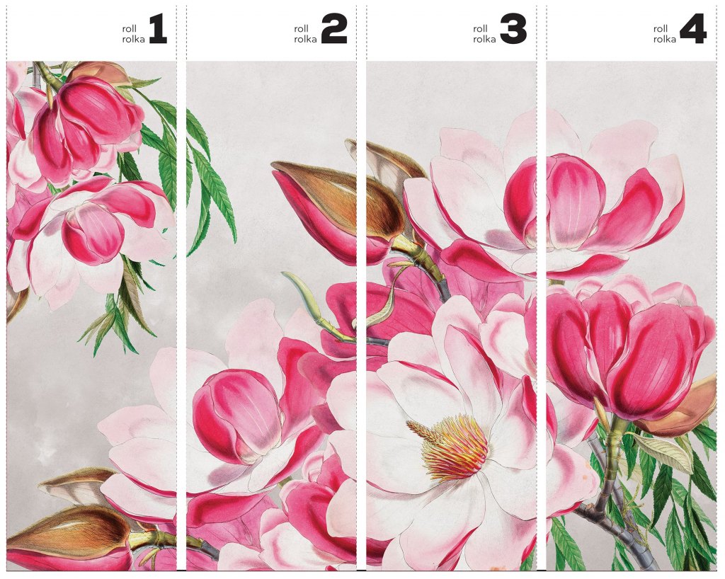 Magnolia – Tapeta w rolkach