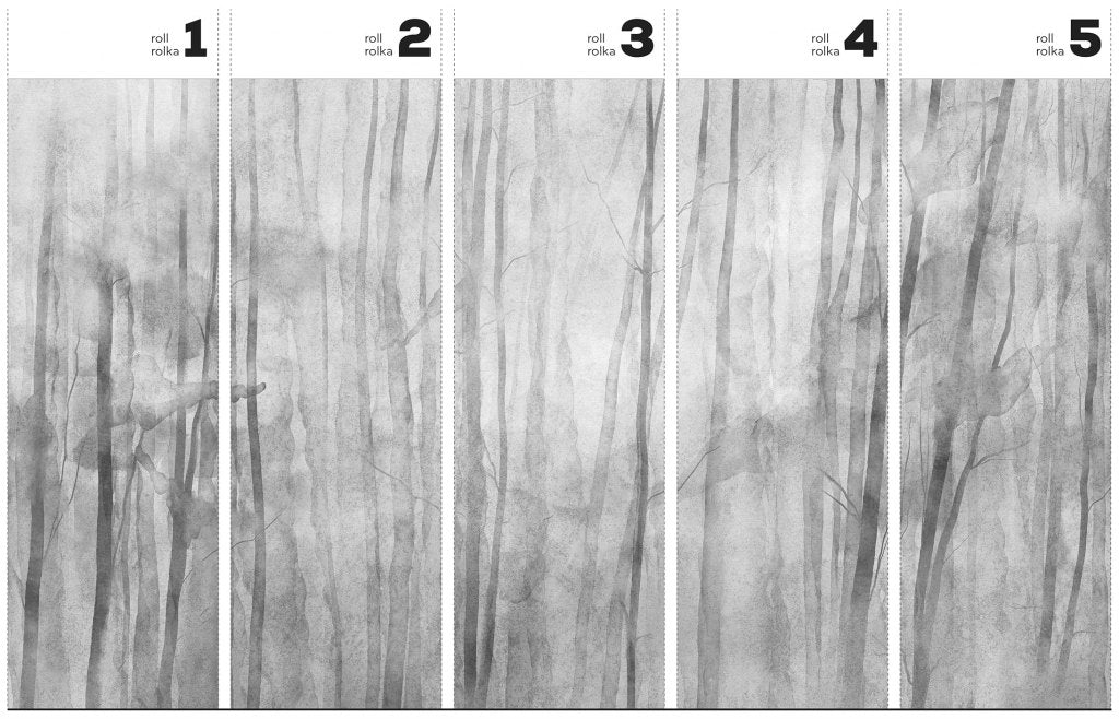 Mori Grey – Tapeta w rolkach
