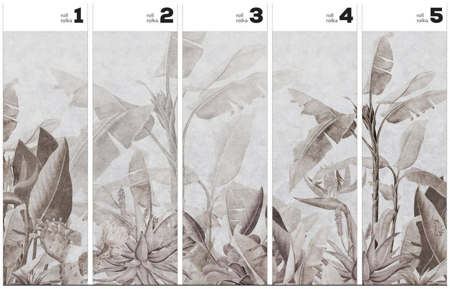 Rainforest Beige – Tapeta w rolkach