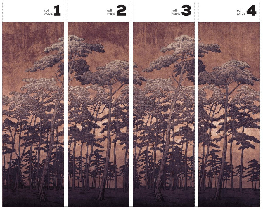 Secret Forest Rust – Tapeta w rolkach