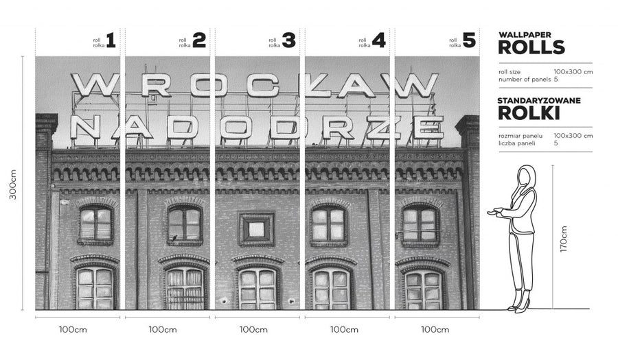 Station B&W – Tapeta w rolkach