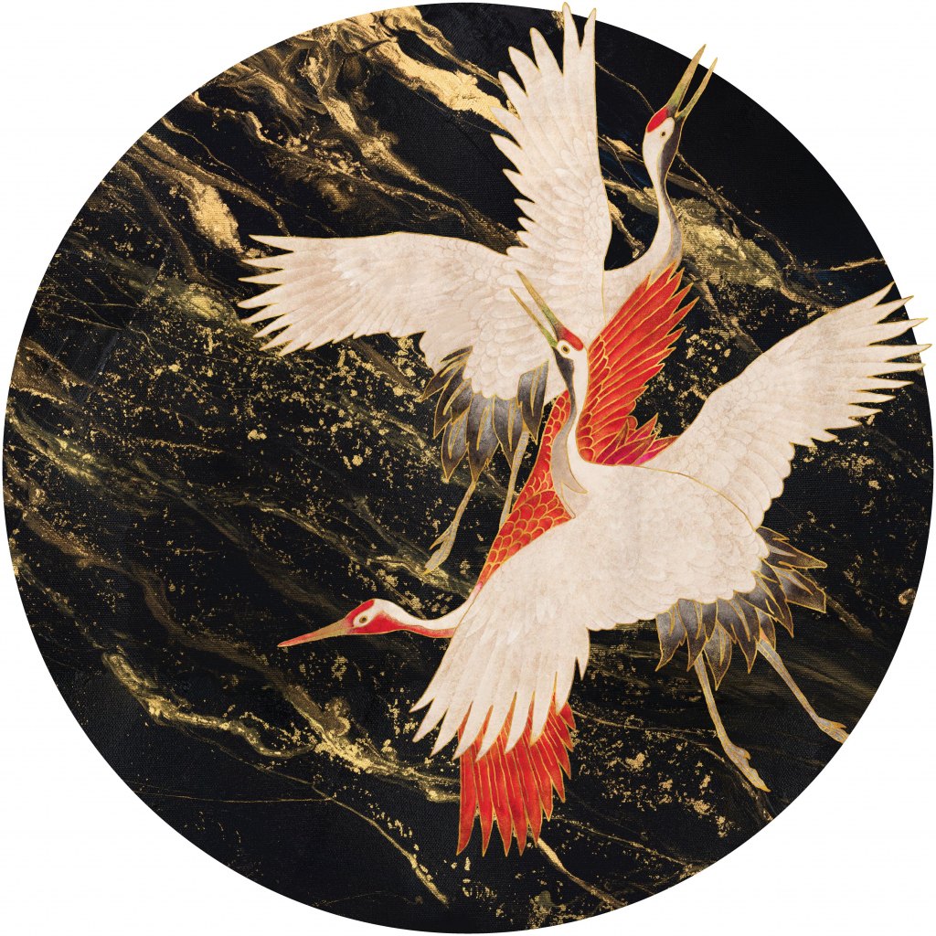 Glory Tsuru – Tapeta Koło Standard