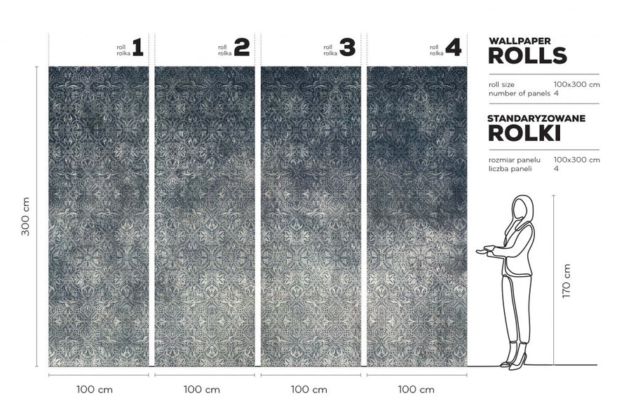 Temptation Blue – Tapeta w rolkach