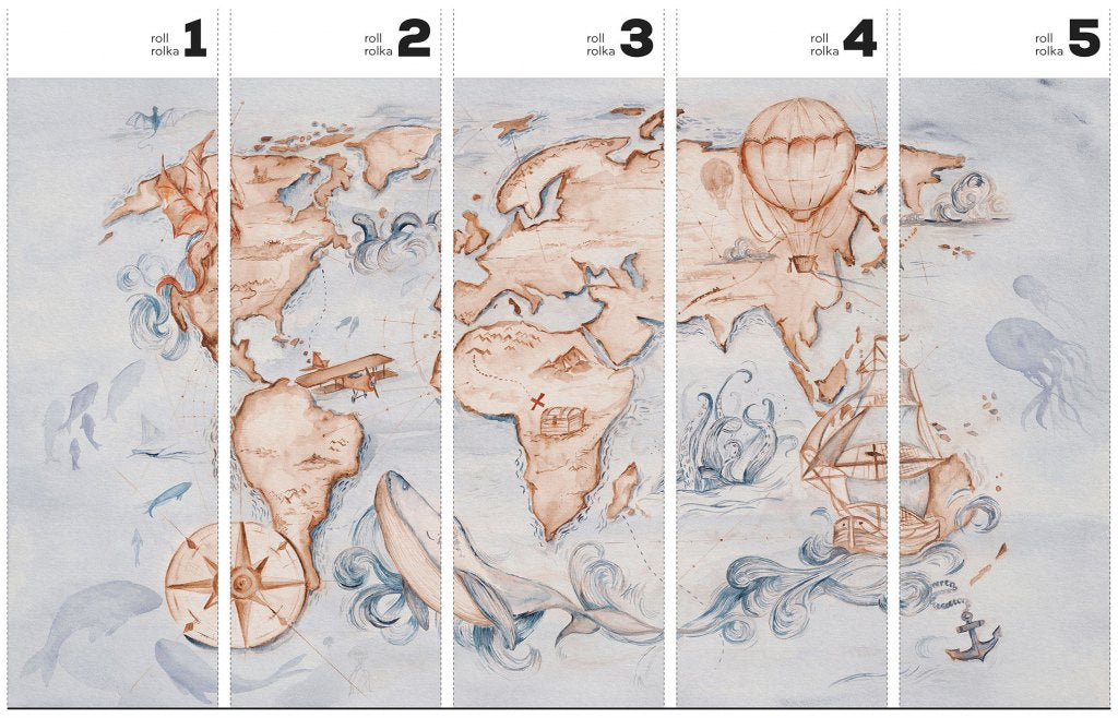 Whale Tale – Tapeta w rolkach