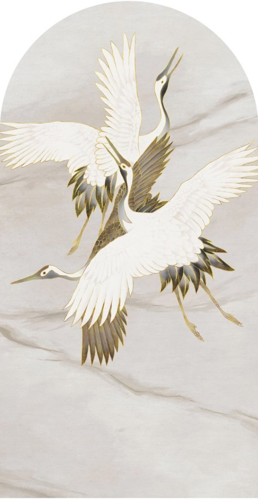 Ivory Tsuru – Tapeta Łuk Standard